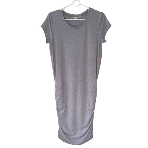 Athleta Dress Women’s Medium Gray with gathering from the hips down - Picture 1 of 4